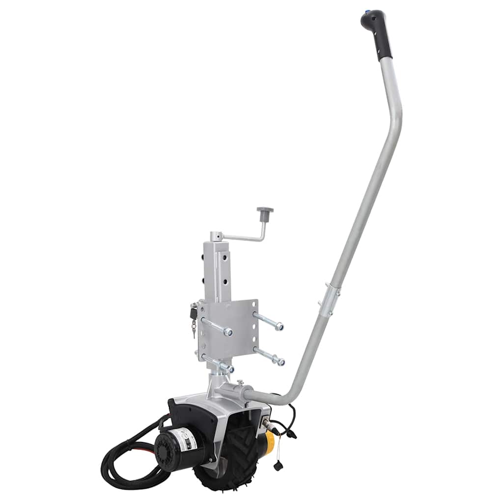 Stützrad Für Anhänger 12 V 550 W Aluminium Weiß