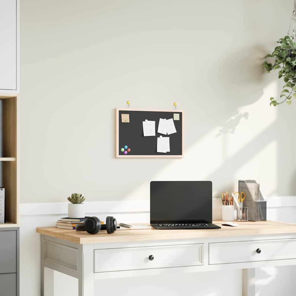 Korktafel Mit Massivem Kiefernholzrahmen