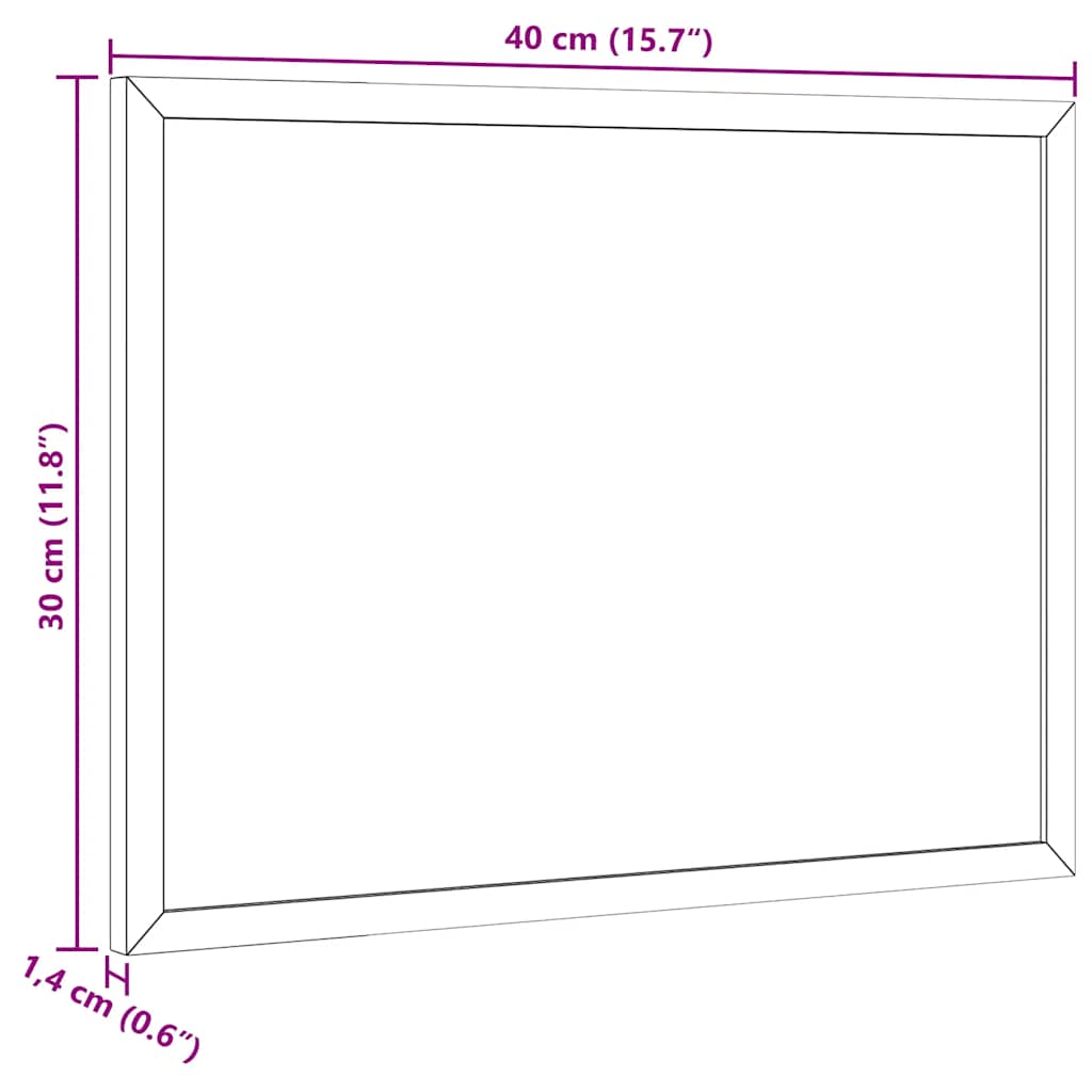 Korktafel Mit Massivem Kiefernholzrahmen