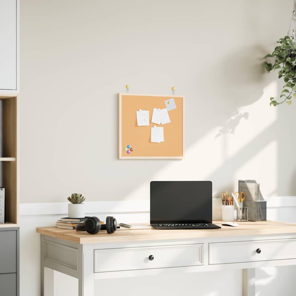 Korktafel Mit Massivem Kiefernholzrahmen
