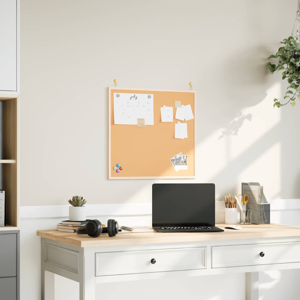 Korktafel Mit Massivem Kiefernholzrahmen