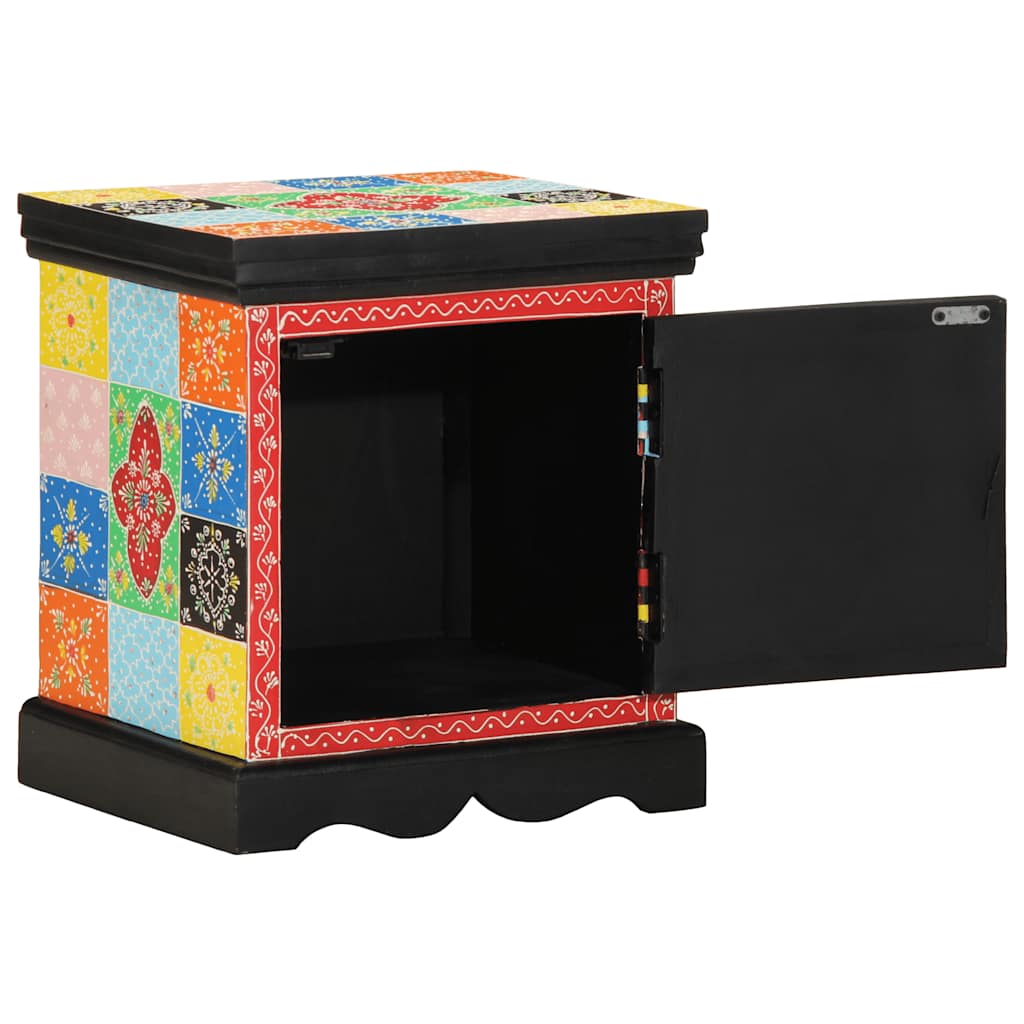 Nachttisch Mehrfarbig 40X35X45 Cm Massivholz Mango