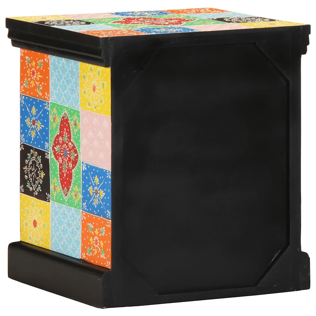 Nachttisch Mehrfarbig 40X35X45 Cm Massivholz Mango