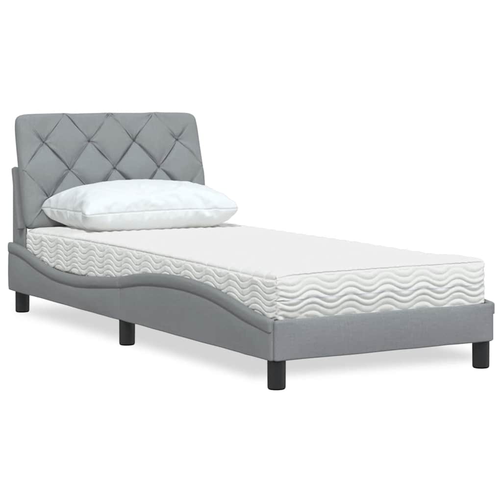 Bett Mit Matratze Stoff