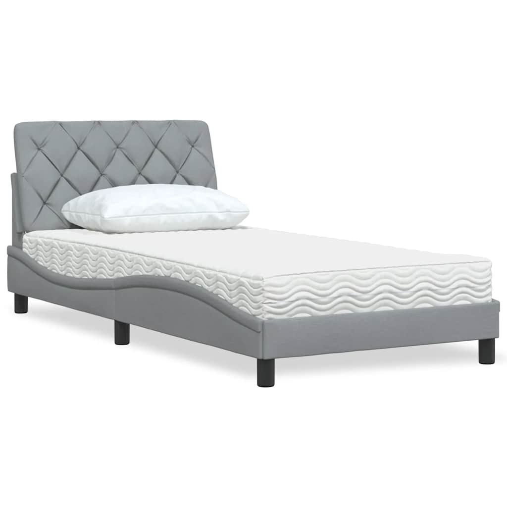 Bett Mit Matratze Stoff