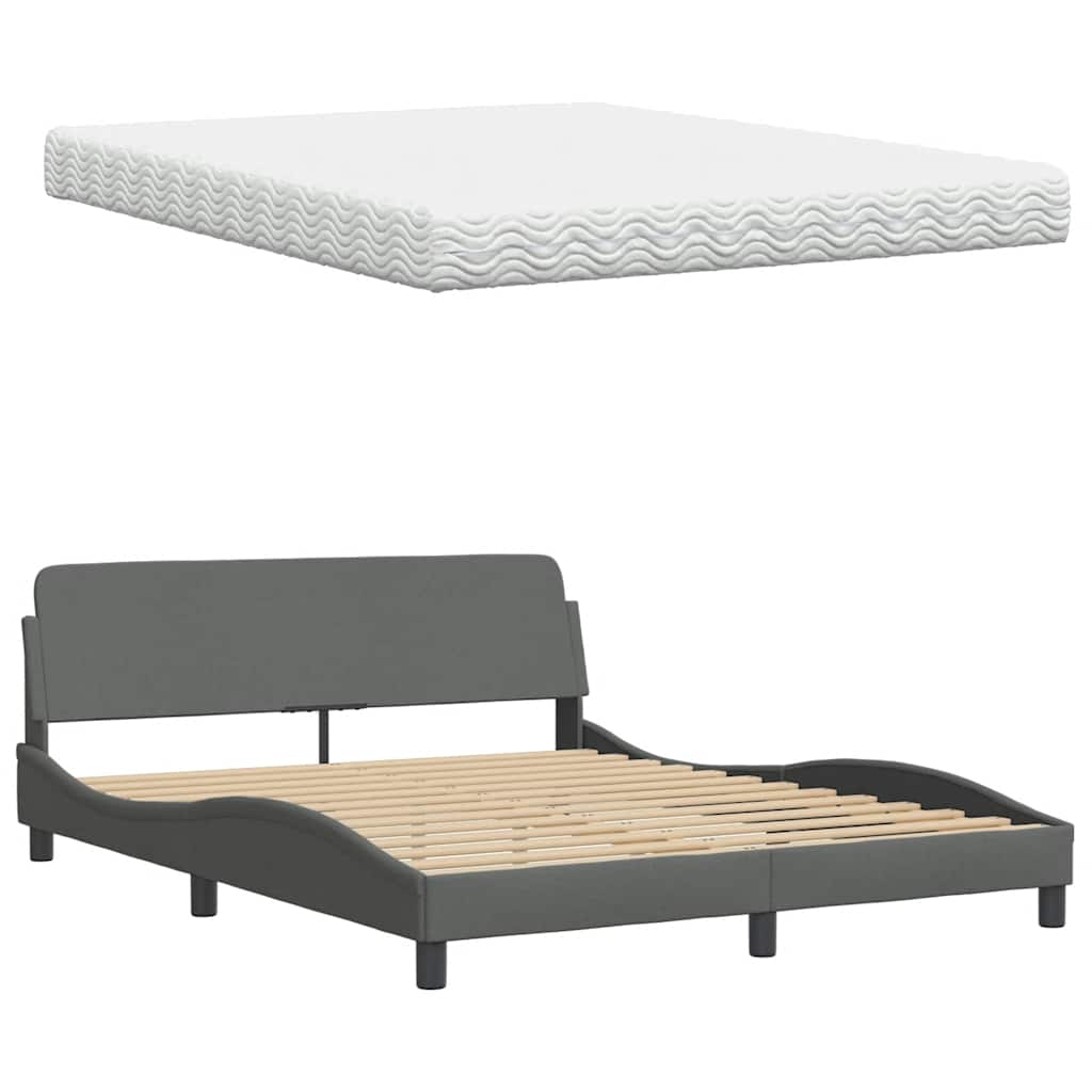 Bett Mit Matratze Stoff