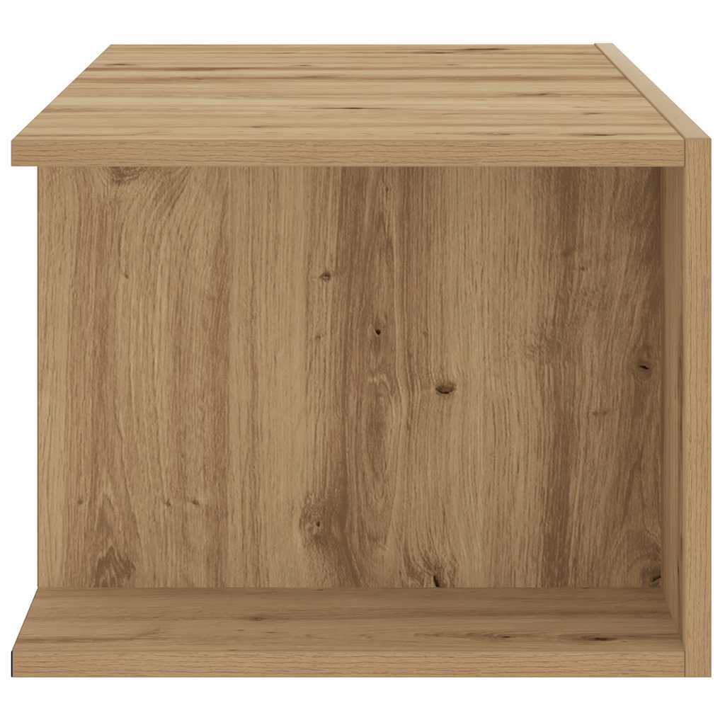 Tv-Schrank Mit Led-Leuchten Artisan-Eiche 90X39X30 Cm