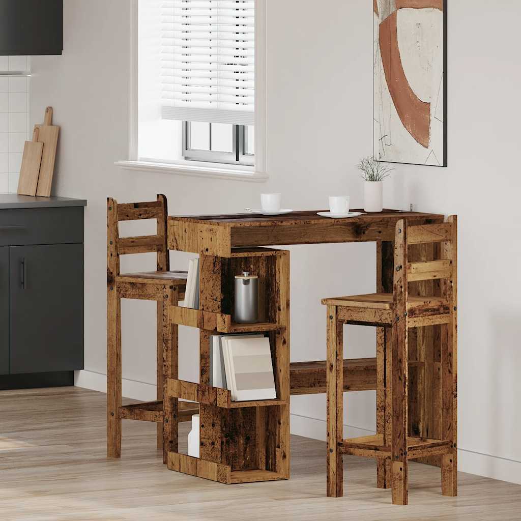 Bartisch Mit Regal -Optik 100X48X101,5 Cm