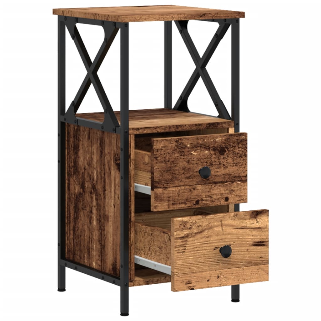 Nachttisch -Optik 34X35,5X70 Cm Holzwerkstoff