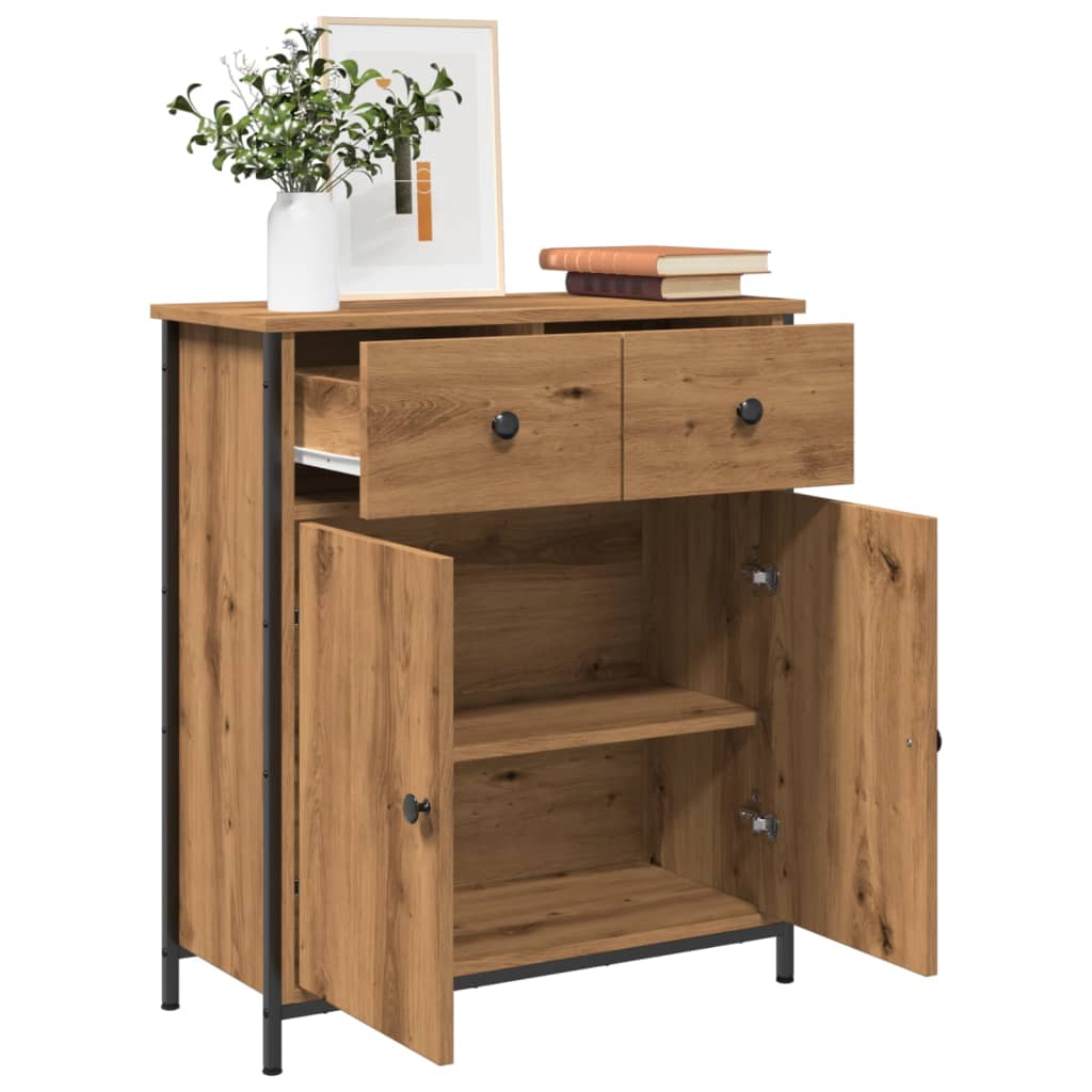 Sideboard Sonoma-Eiche 70X30X80 Cm Holzwerkstoff