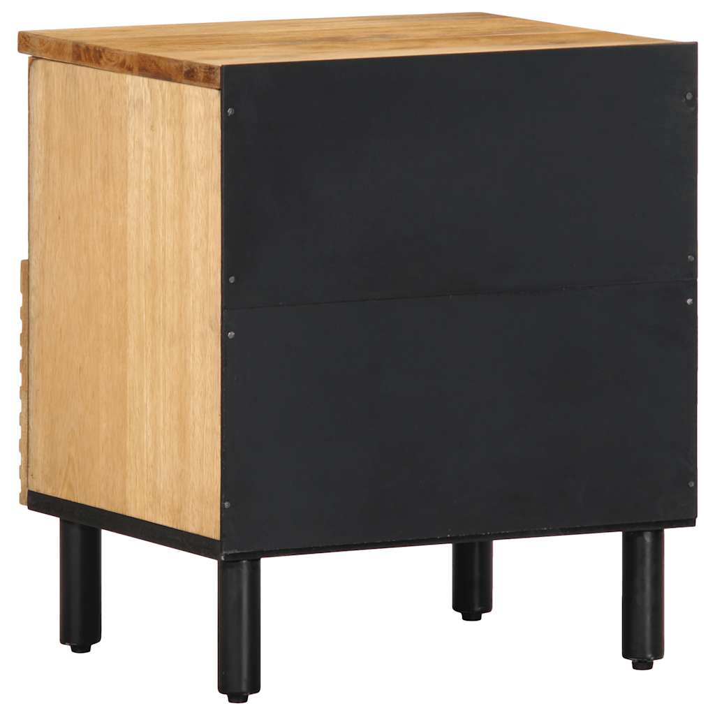 Nachttisch Braun 40X33X46 Cm Massivholz Mango
