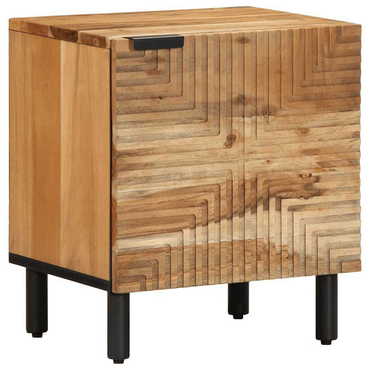 Nachttisch 40X33X46 Cm Massivholz Akazie