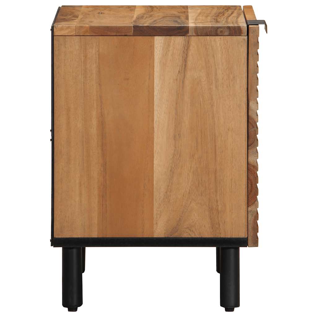 Nachttisch 40X33X46 Cm Massivholz Akazie