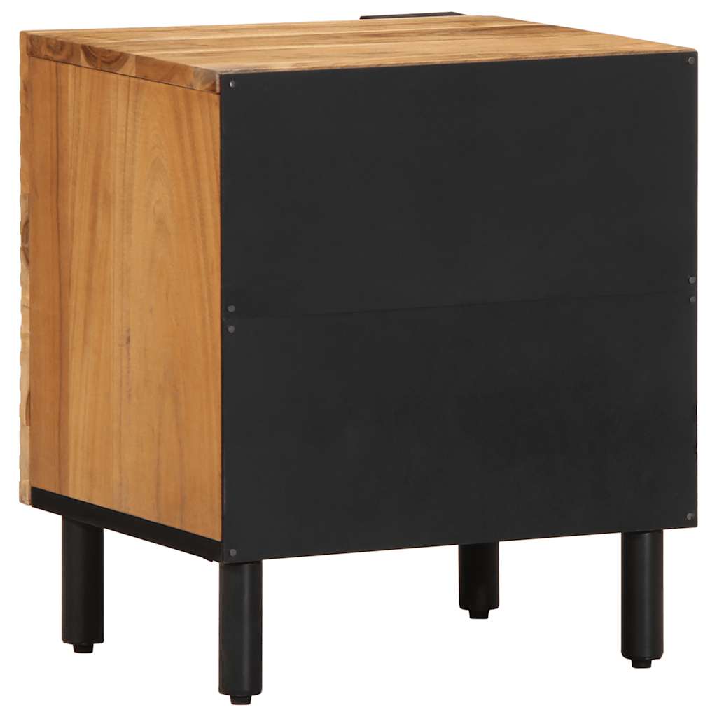 Nachttisch 40X33X46 Cm Massivholz Akazie