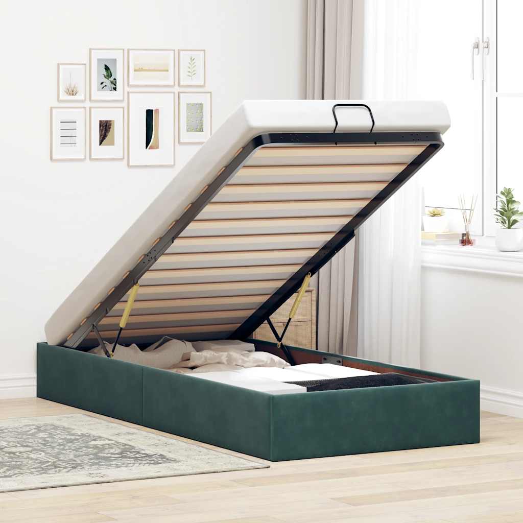 Ottoman-Bett Ohne Matratze Samt