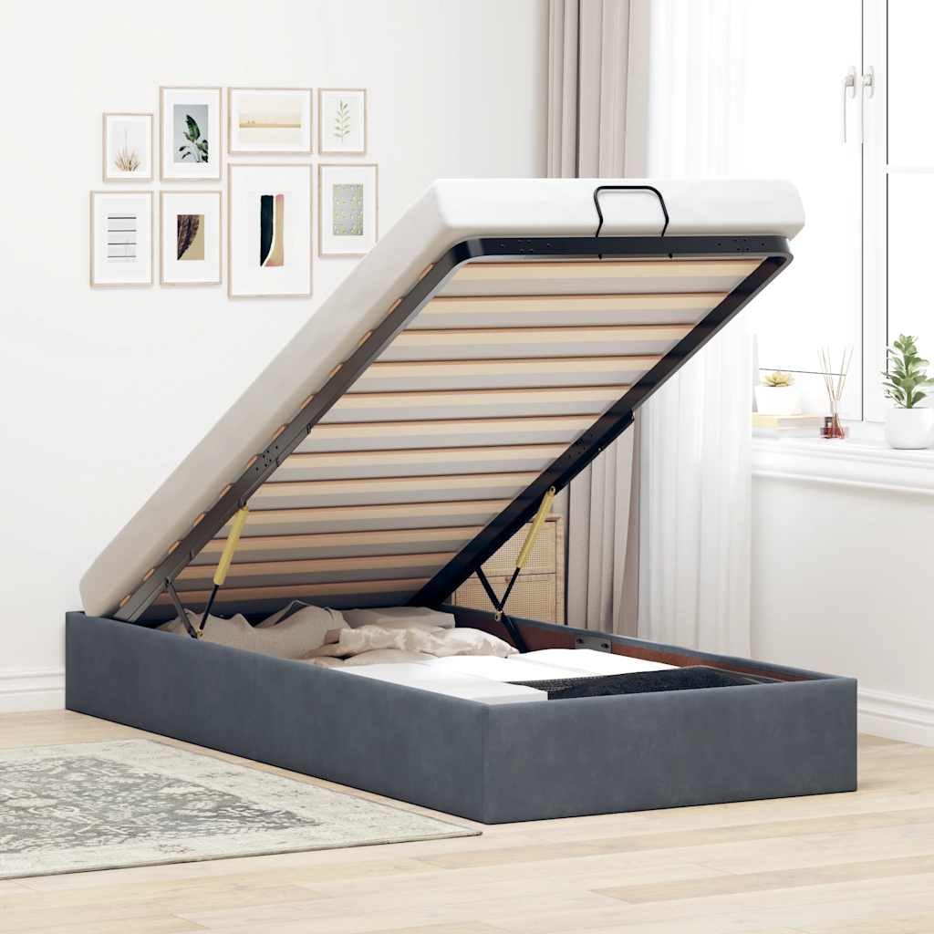 Ottoman-Bett Ohne Matratze Samt