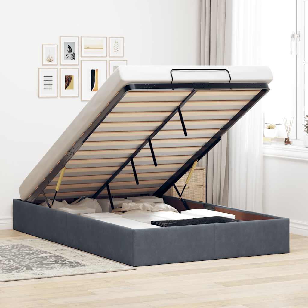 Ottoman-Bett Ohne Matratze Samt