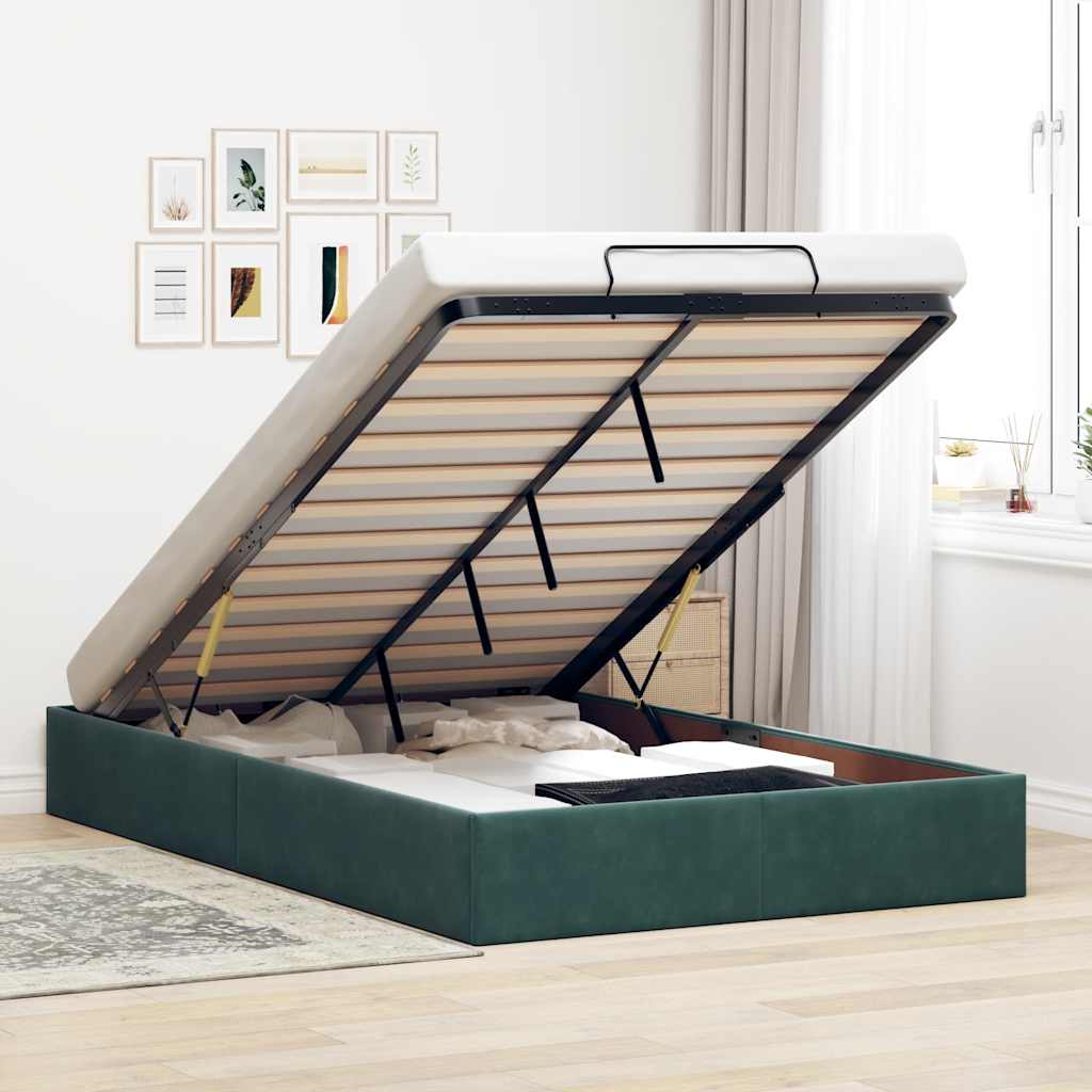 Ottoman-Bett Ohne Matratze Samt