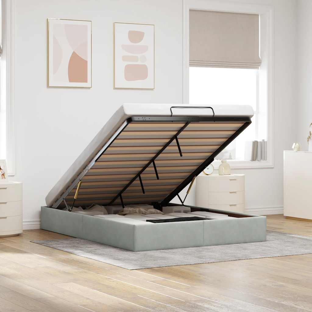 Ottoman-Bett Ohne Matratze Samt