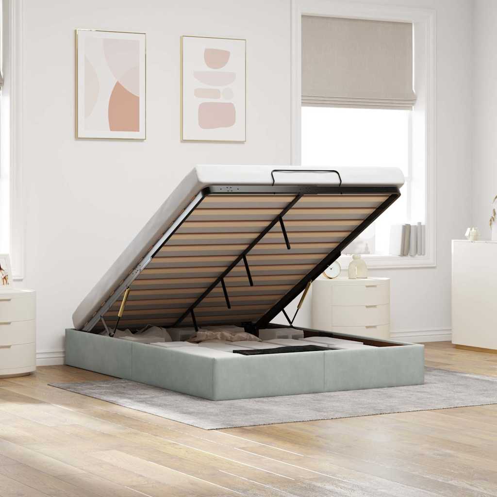 Ottoman-Bett Ohne Matratze Samt