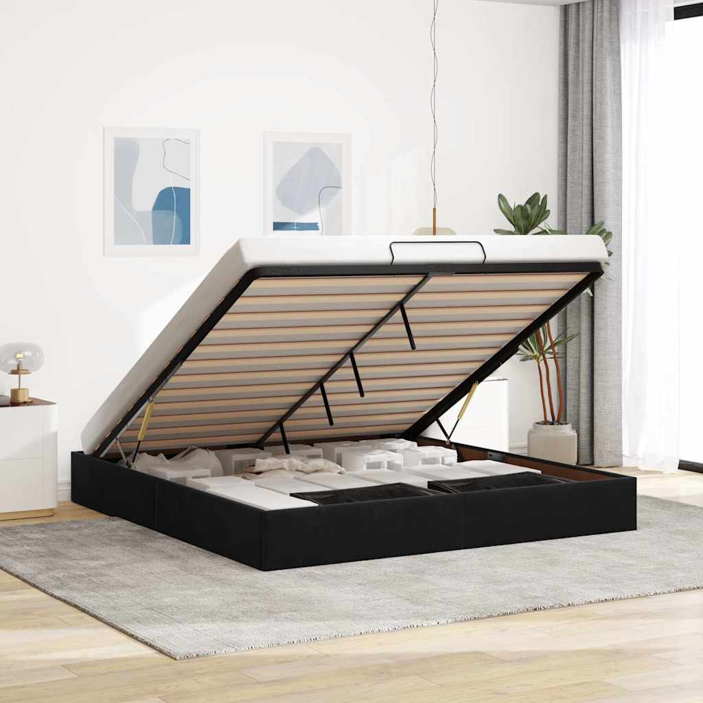 Ottoman-Bett Ohne Matratze Samt