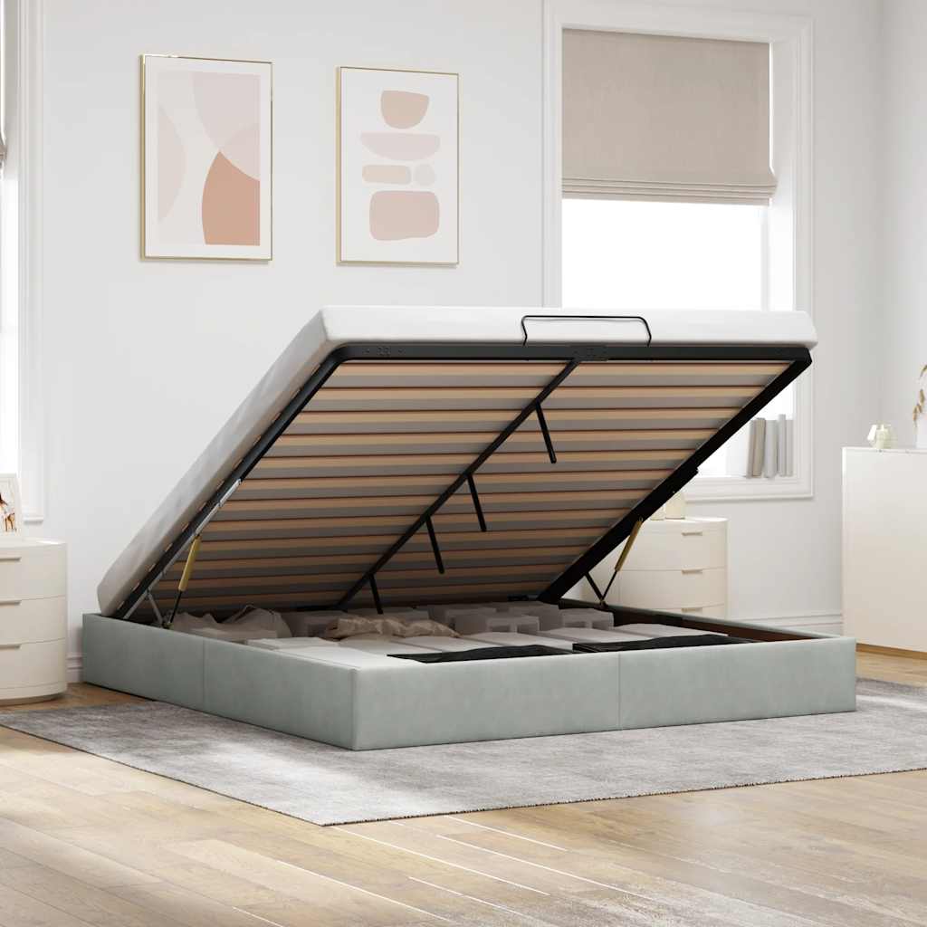 Ottoman-Bett Ohne Matratze Samt