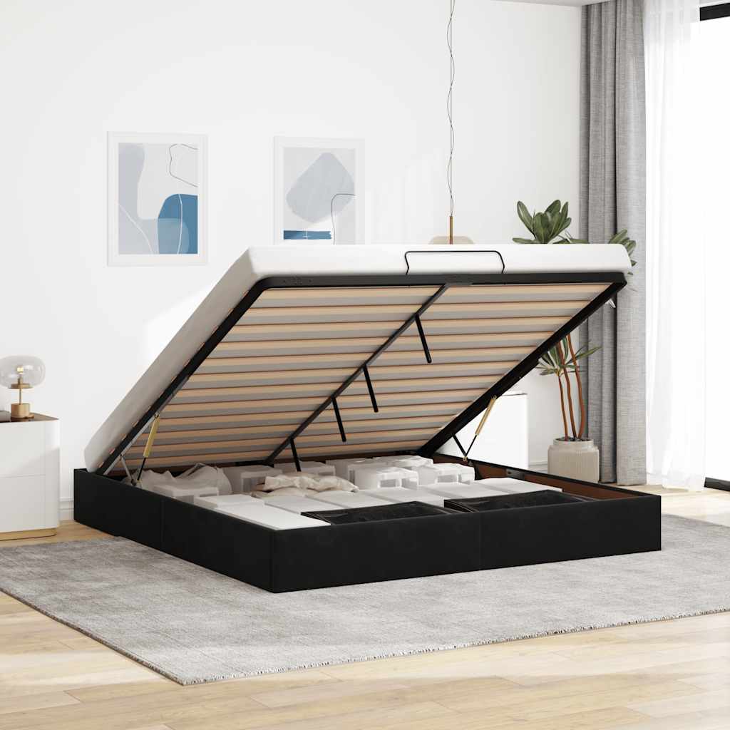 Ottoman-Bett Ohne Matratze Samt