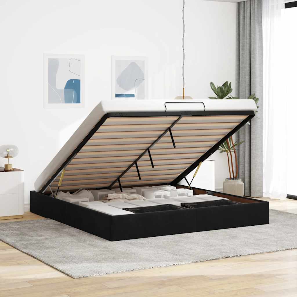 Ottoman-Bett Ohne Matratze Samt