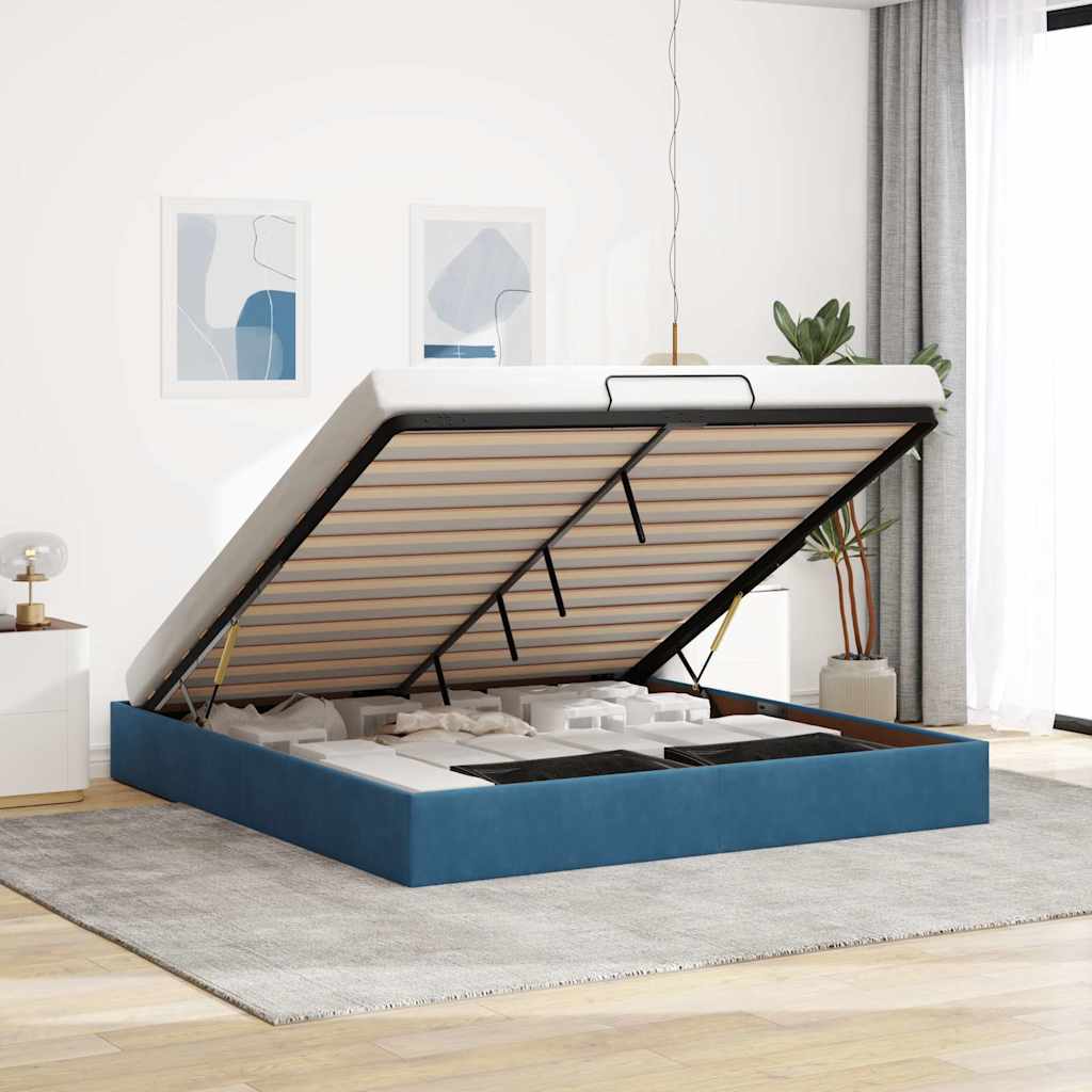 Ottoman-Bett Ohne Matratze Samt