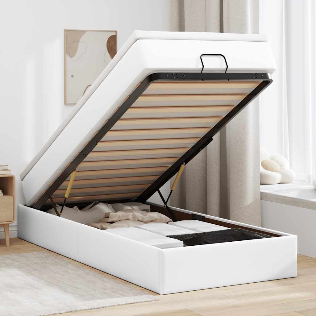 Ottoman-Bett Mit Matratze Kunstleder