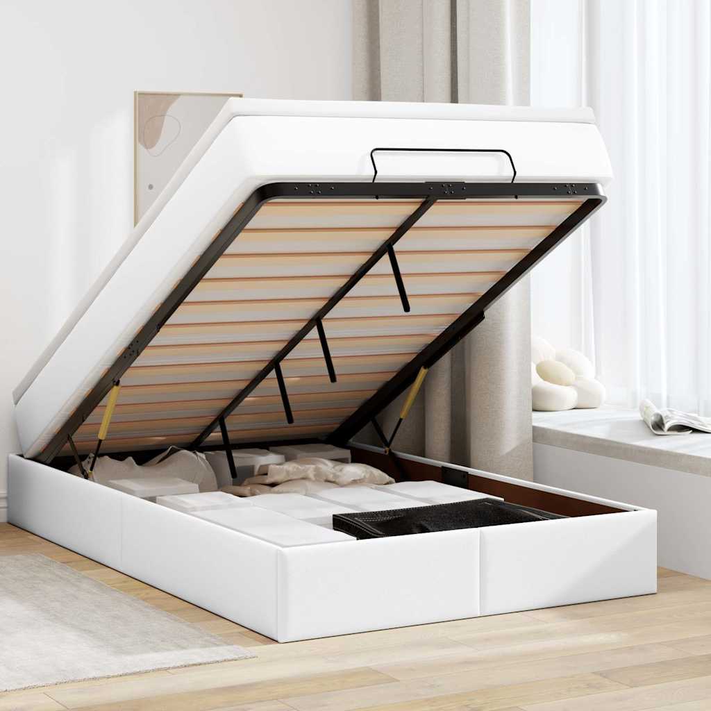 Ottoman-Bett Mit Matratze Kunstleder