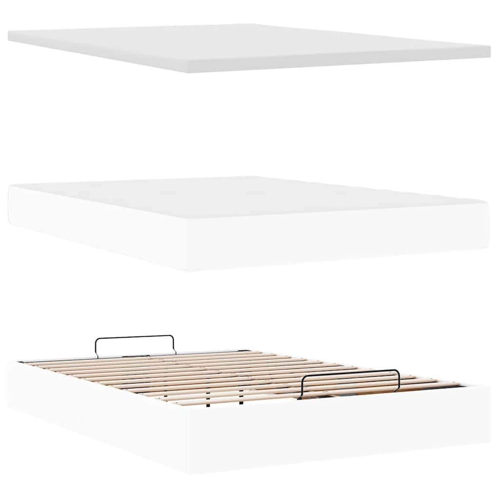 Ottoman-Bett Mit Matratze Kunstleder