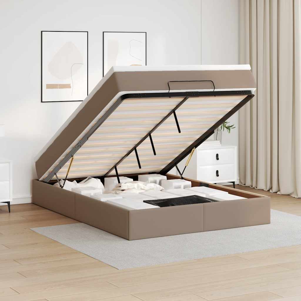 Ottoman-Bett Mit Matratze Kunstleder