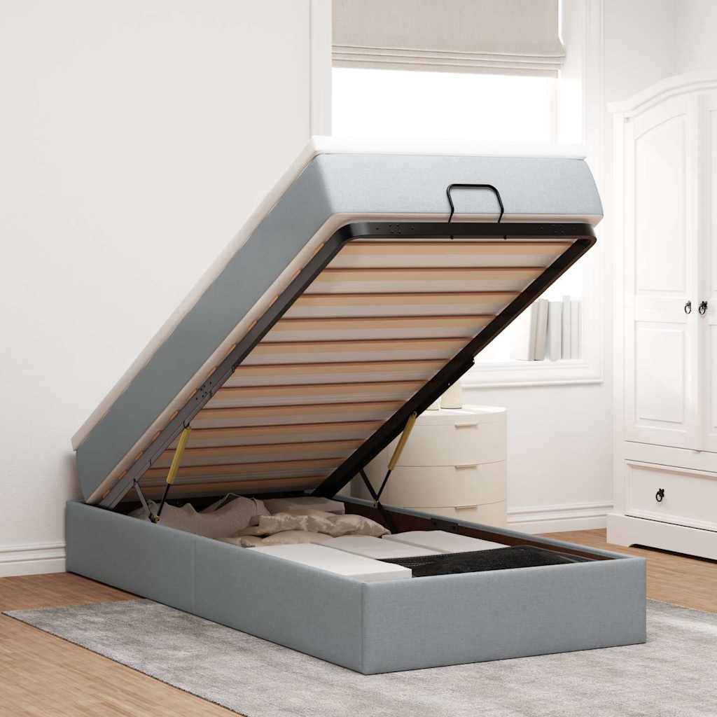 Ottoman-Bett Mit Matratze Stoff