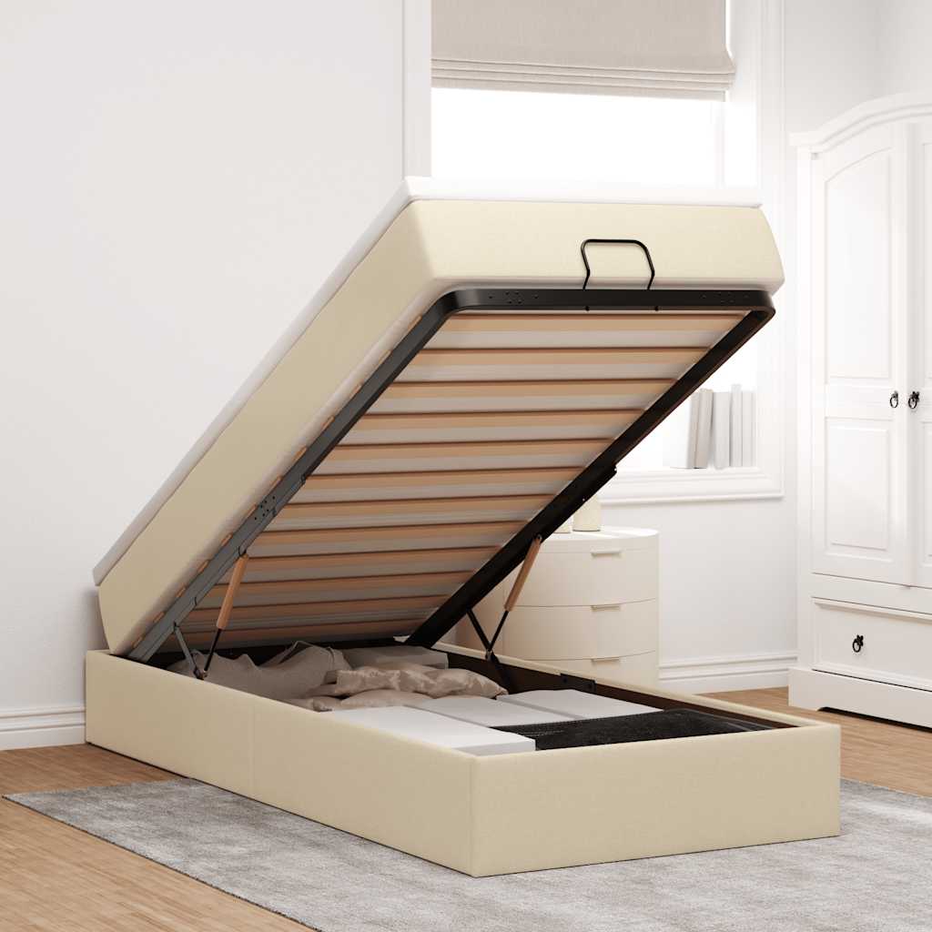 Ottoman-Bett Mit Matratze Stoff
