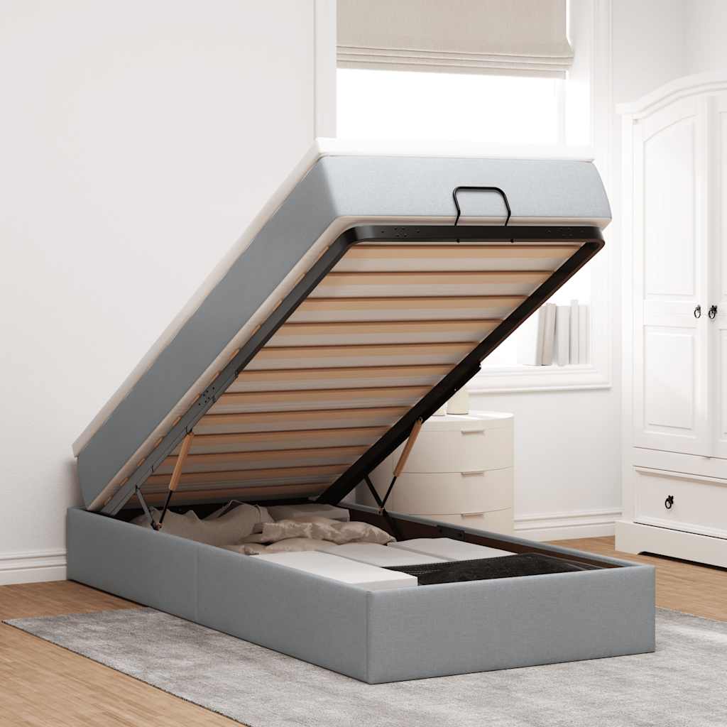 Ottoman-Bett Mit Matratze Stoff
