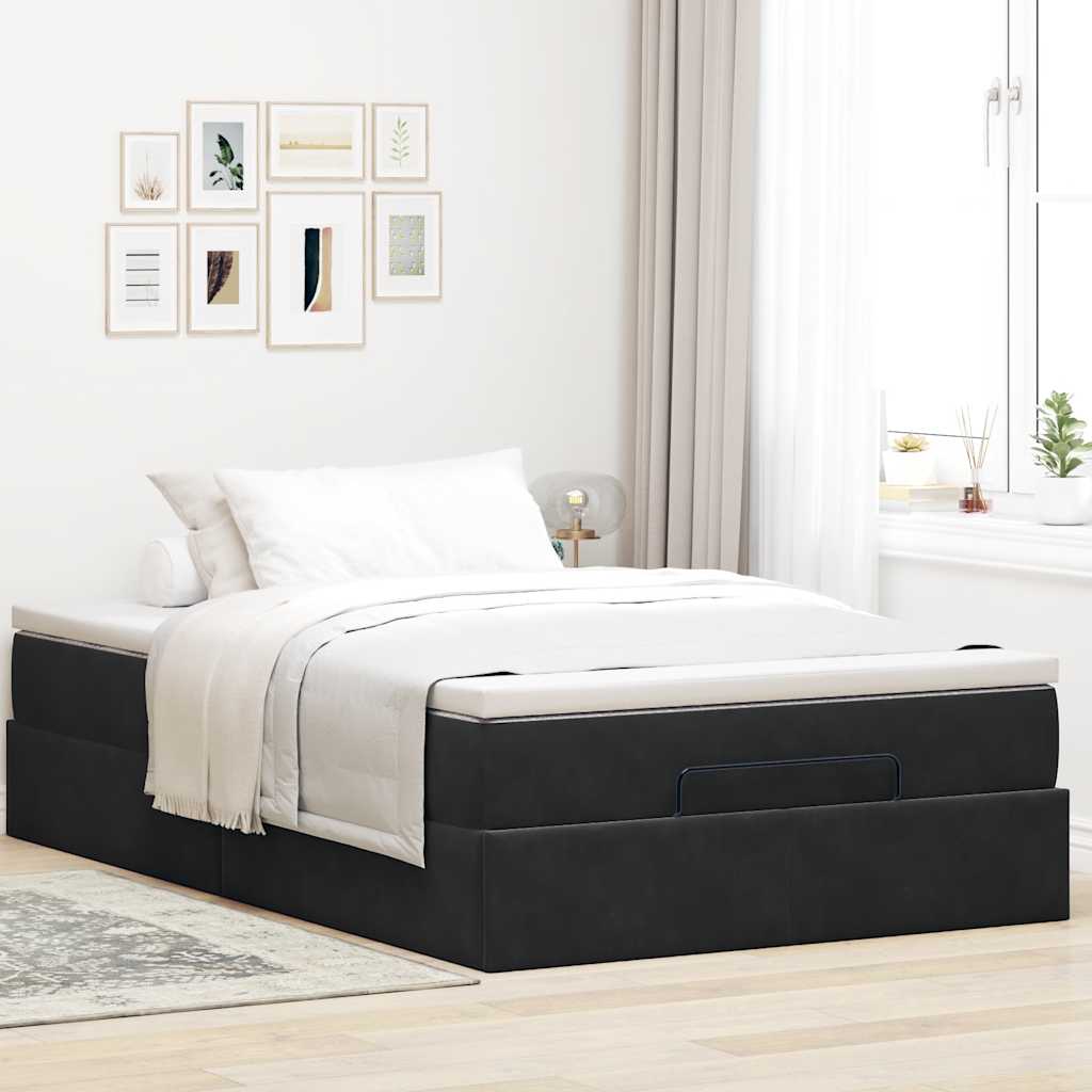 Ottoman-Bett Mit Matratze Samt