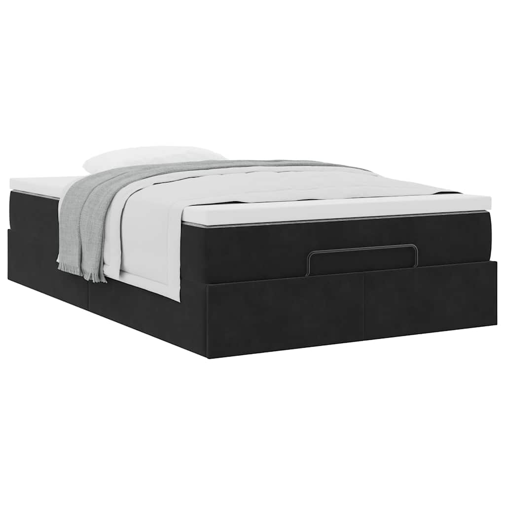 Ottoman-Bett Mit Matratze Samt