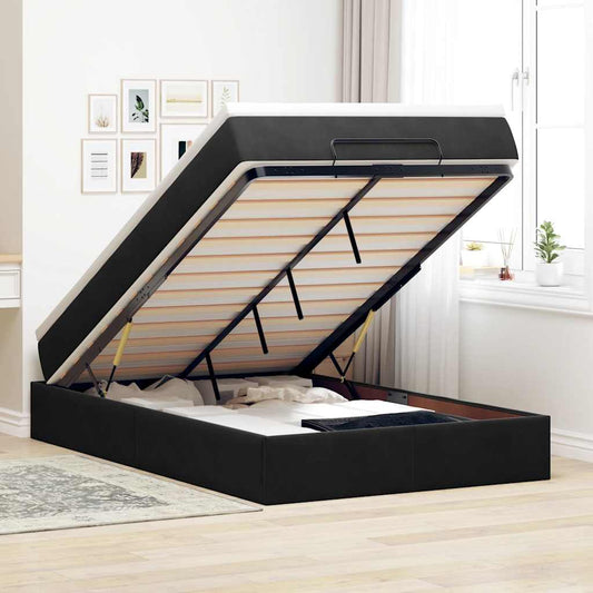 Ottoman-Bett Mit Matratze Samt