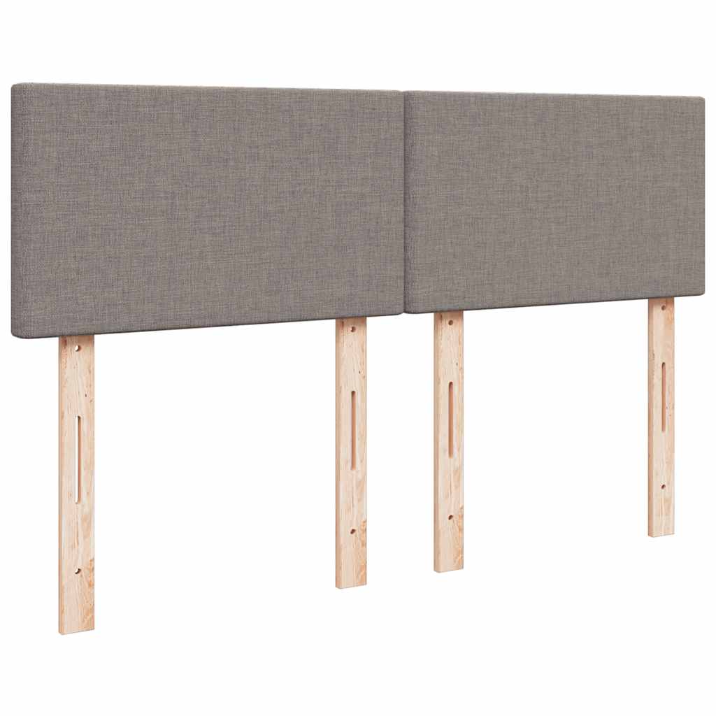 Ottoman-Bett Mit Matratze Stoff Taupe