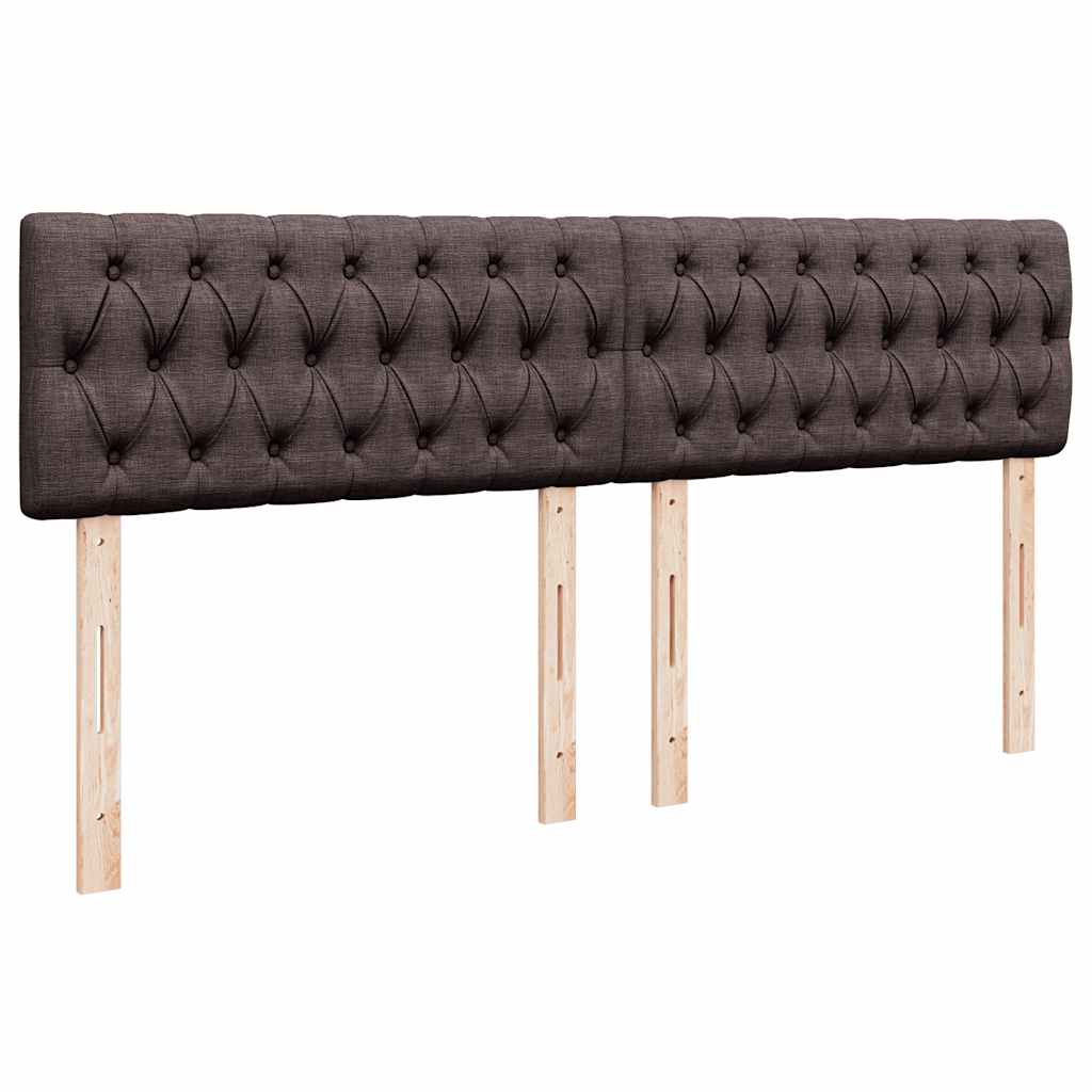 Ottoman-Bett Mit Matratze Stoff Dunkelbraun