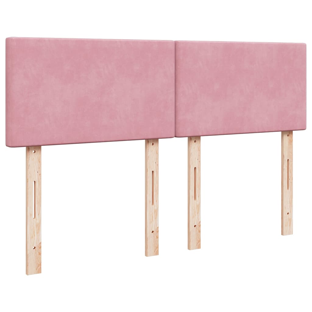 Ottoman-Bett Mit Matratze Samt Rosa