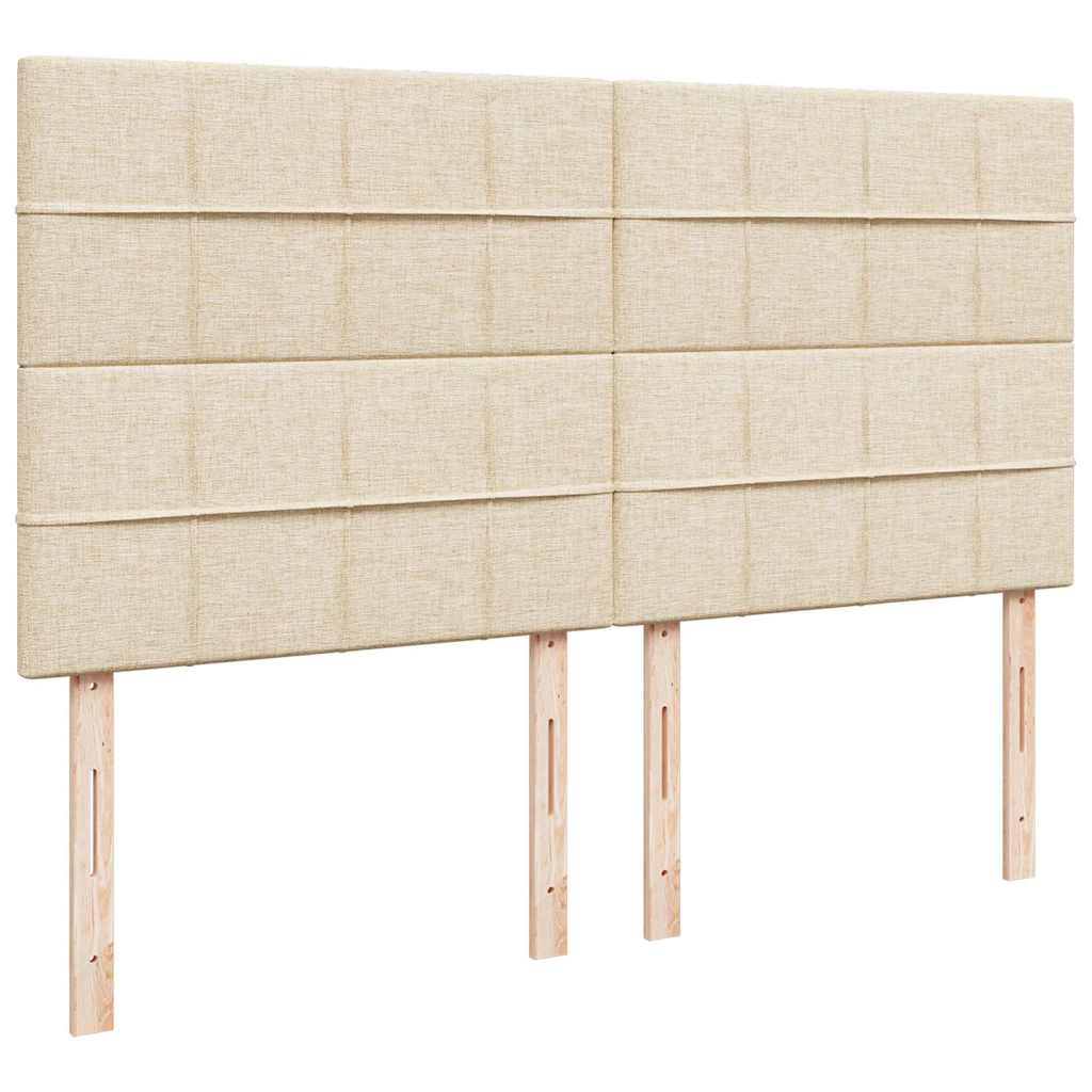 Ottoman-Bett Mit Matratze Stoff Creme