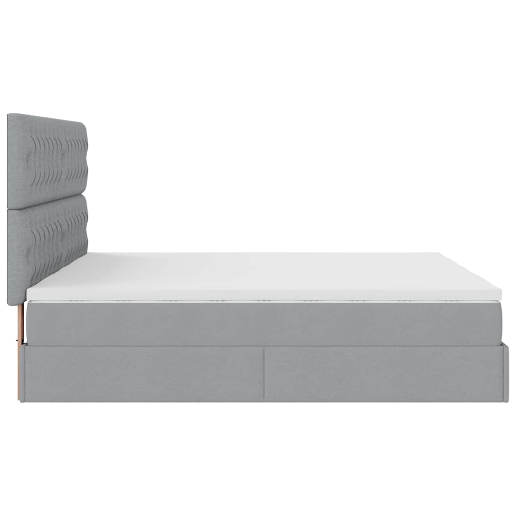 Ottoman-Bett Mit Matratzen Stoff