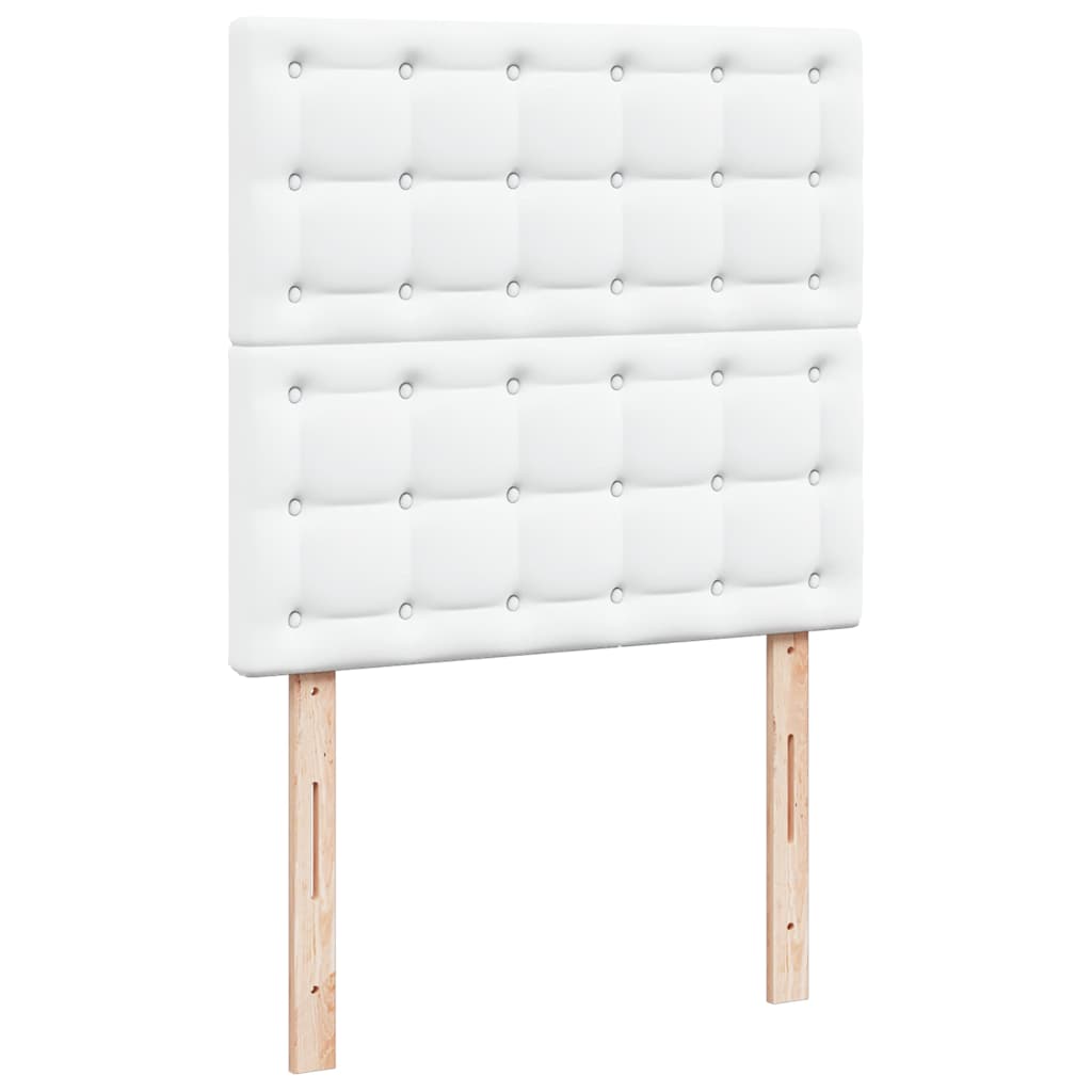 Ottoman-Bett Mit Matratzen & Leds Rein 180X200Cm Kunstleder