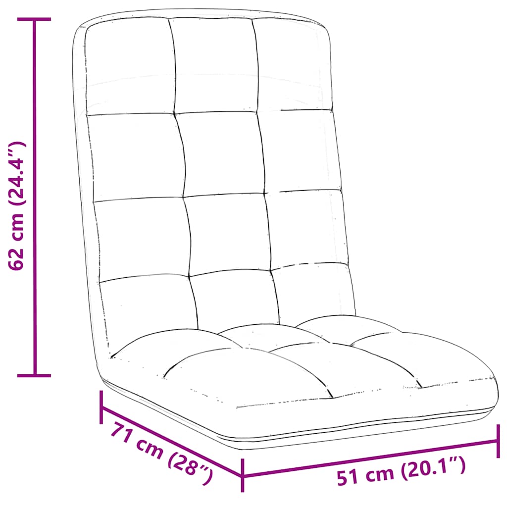 Bodenstuhl Faltbar 71X51X62 Cm Stoff