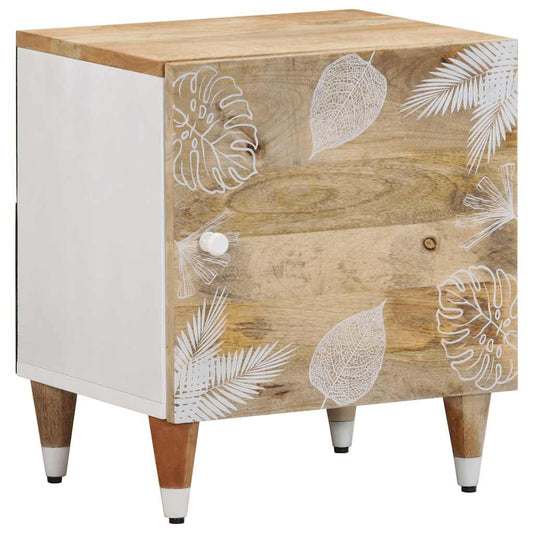 Nachttisch 40X33,5X46 Cm Massivholz Mango