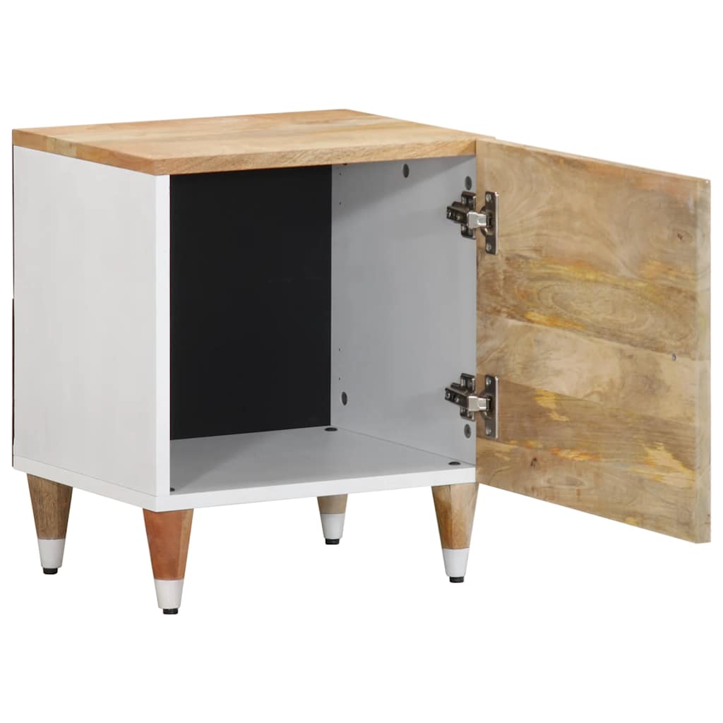 Nachttisch 40X33,5X46 Cm Massivholz Mango
