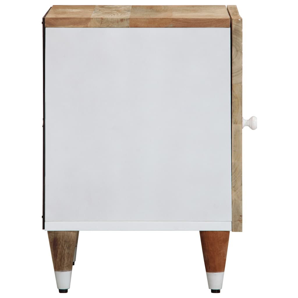 Nachttisch 40X33,5X46 Cm Massivholz Mango