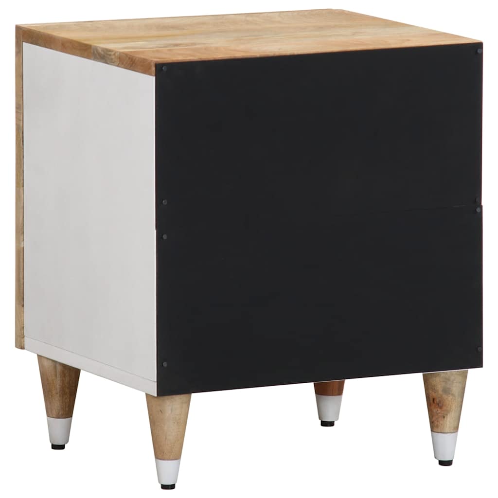 Nachttisch 40X33,5X46 Cm Massivholz Mango